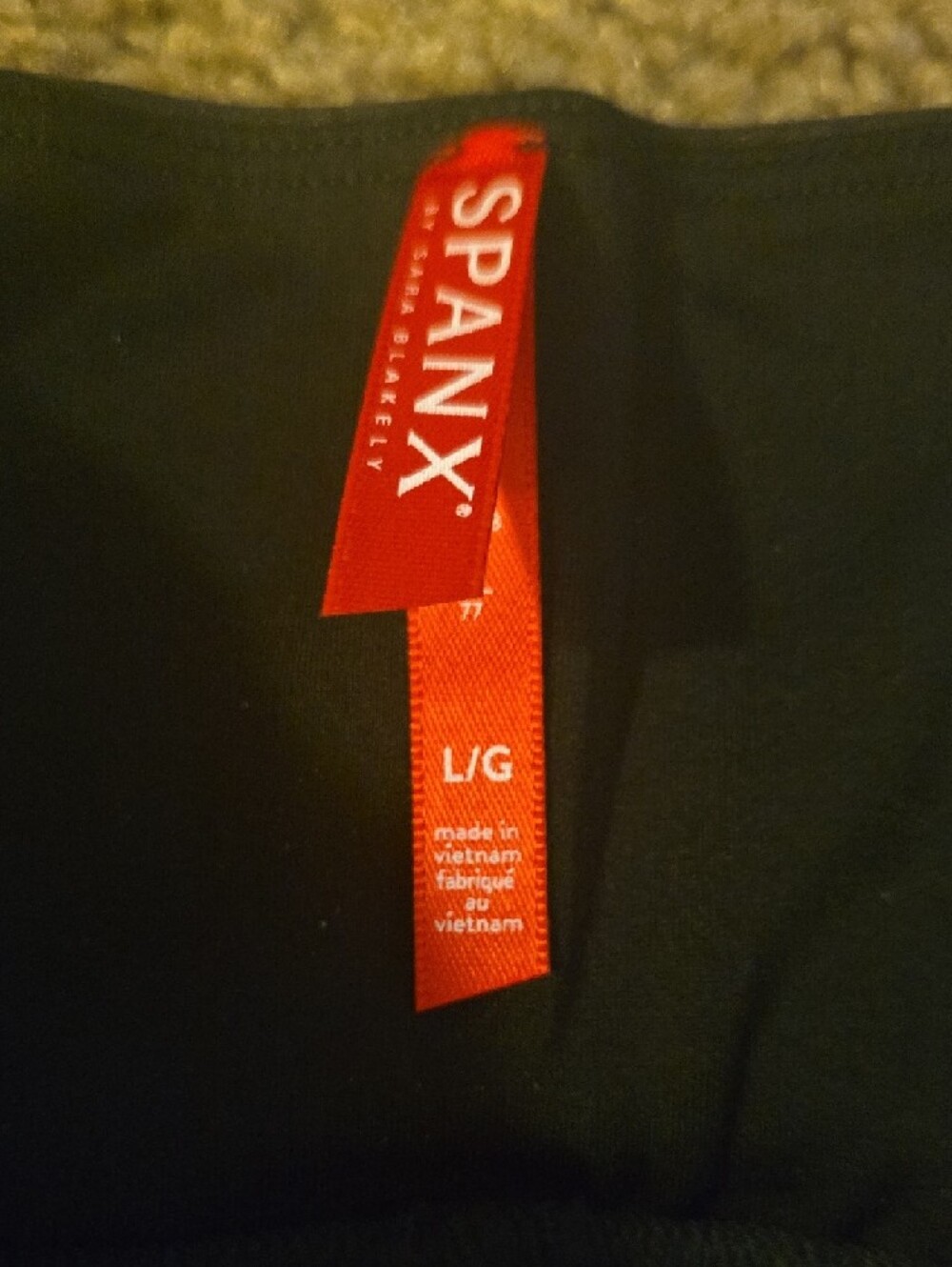 SPANX Faux Shimmer Leather High-Rise Jeggings in Black - Picture 2 of 4